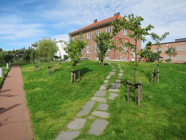 skolegården på baksiden